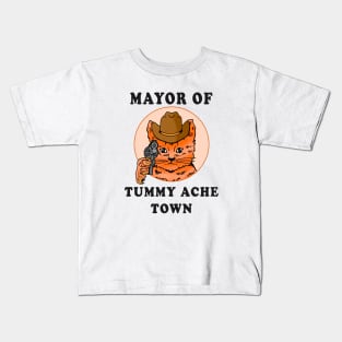 Mayor Of Tummy Ache Town Kids T-Shirt